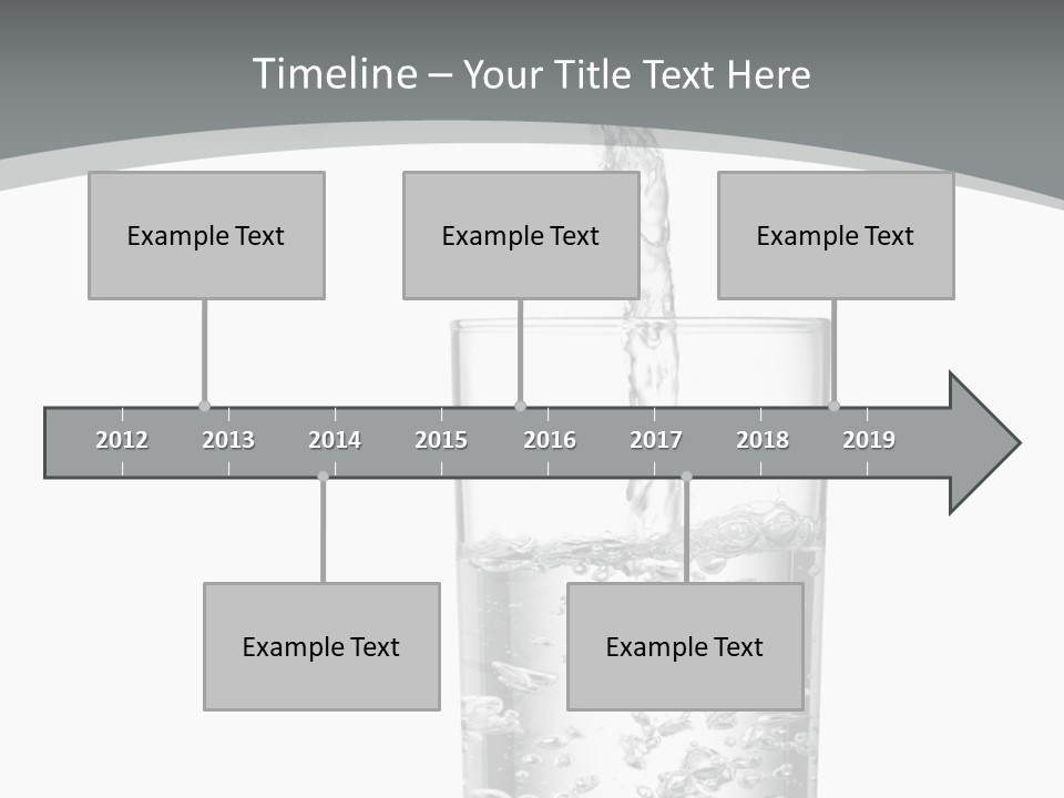 Silver Glass Isolated PowerPoint Template