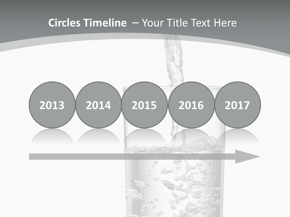 Silver Glass Isolated PowerPoint Template