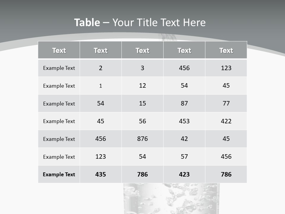 Silver Glass Isolated PowerPoint Template