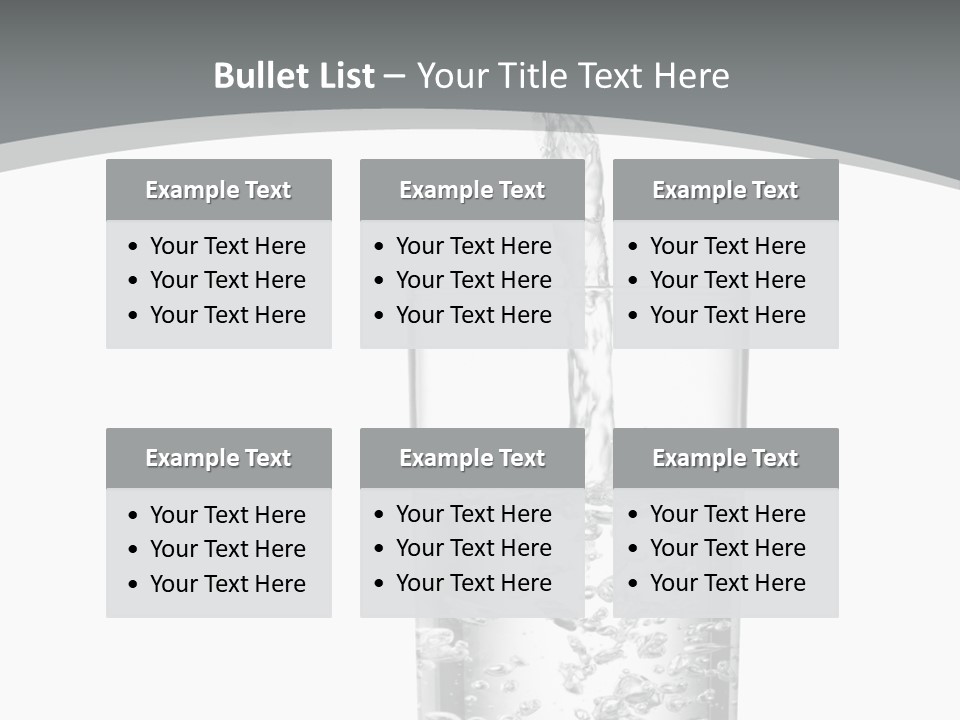 Silver Glass Isolated PowerPoint Template