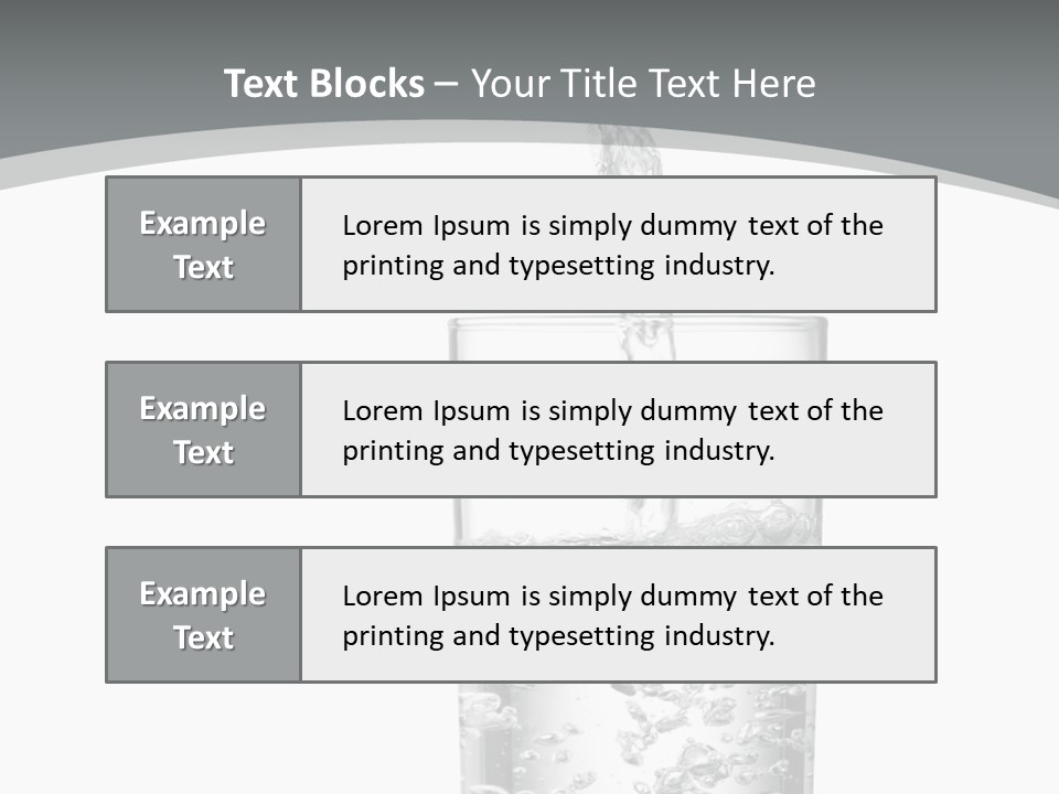 Silver Glass Isolated PowerPoint Template