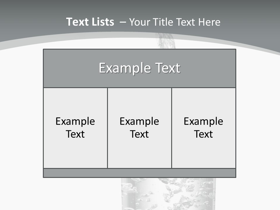 Silver Glass Isolated PowerPoint Template