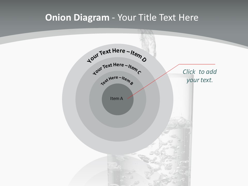 Silver Glass Isolated PowerPoint Template