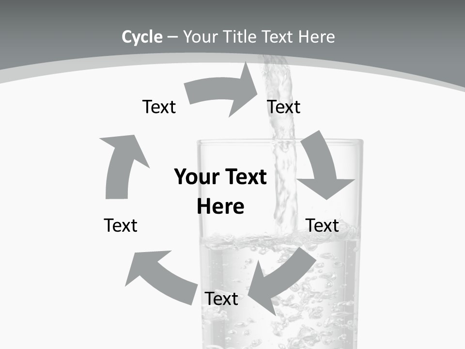 Silver Glass Isolated PowerPoint Template