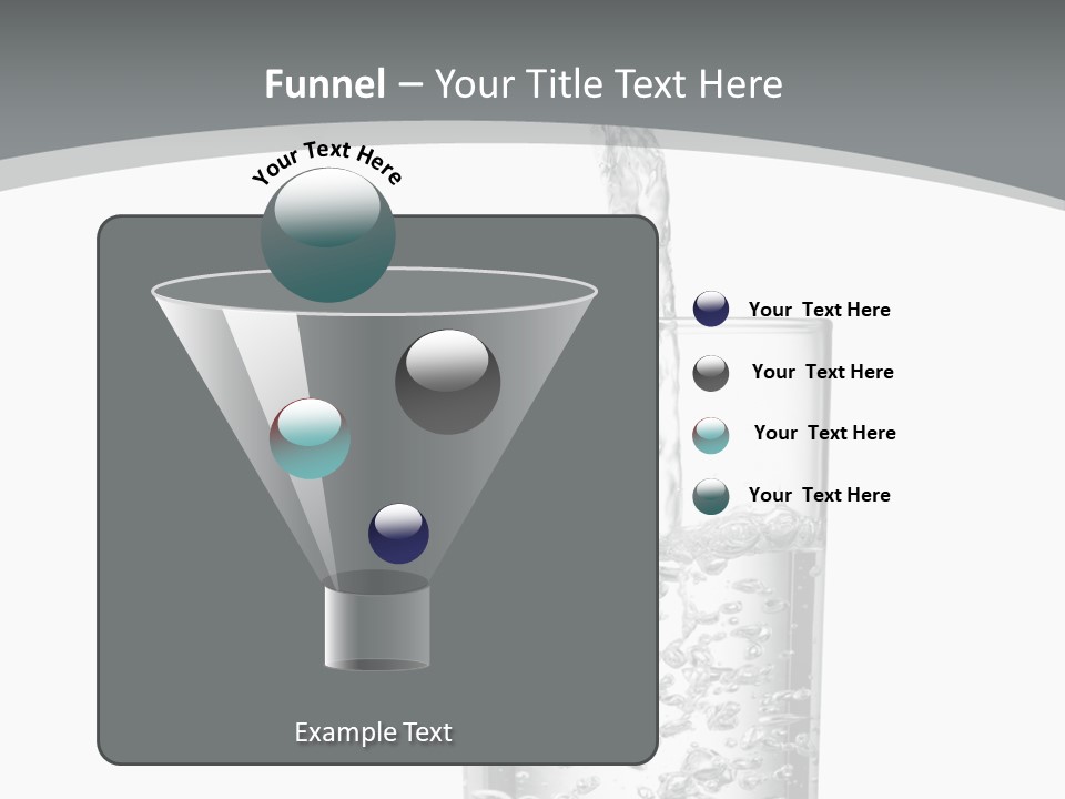 Silver Glass Isolated PowerPoint Template