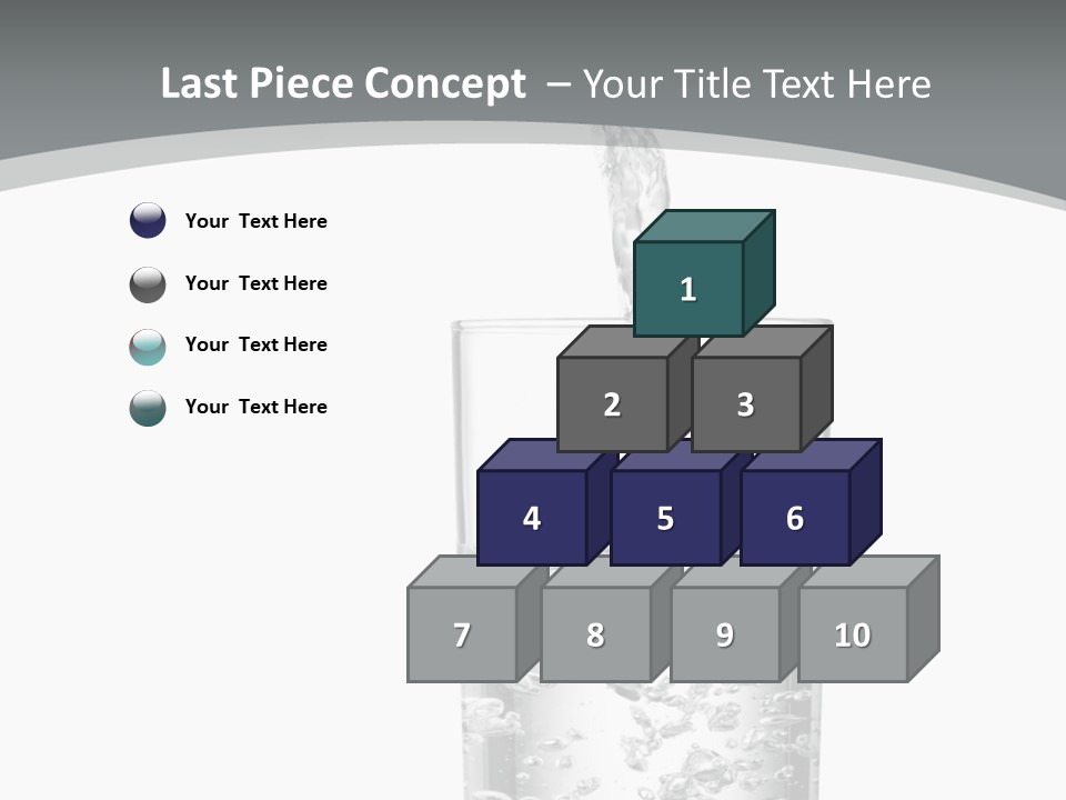 Silver Glass Isolated PowerPoint Template