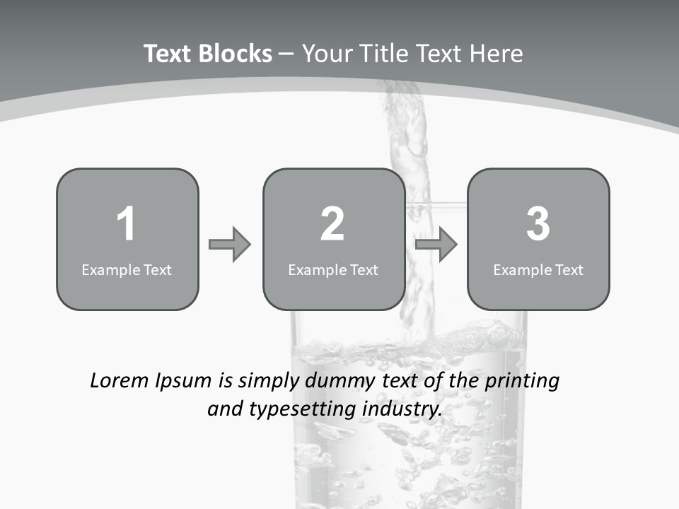 Silver Glass Isolated PowerPoint Template