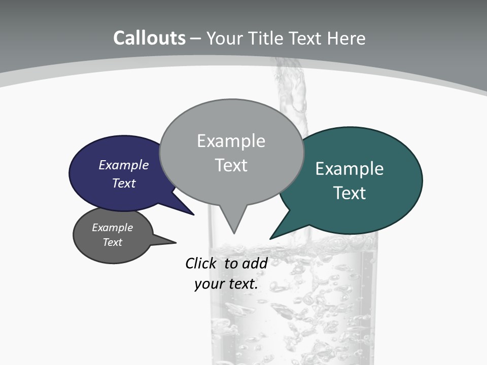 Silver Glass Isolated PowerPoint Template