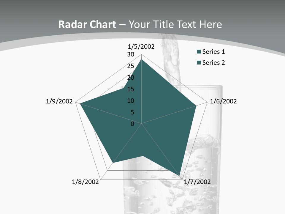 Silver Glass Isolated PowerPoint Template