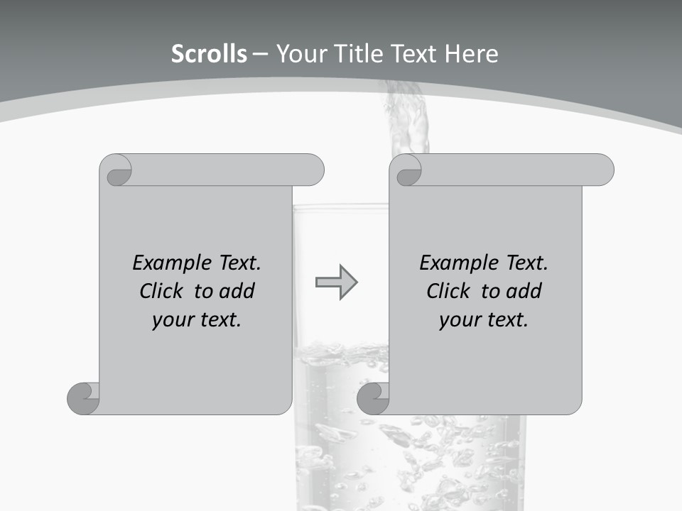 Silver Glass Isolated PowerPoint Template