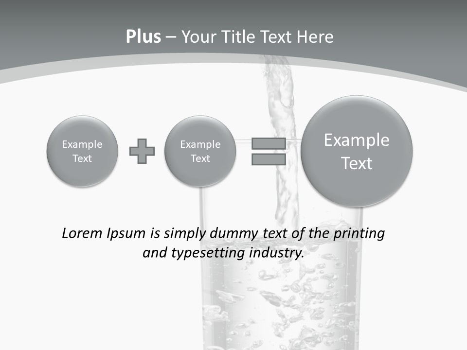 Silver Glass Isolated PowerPoint Template