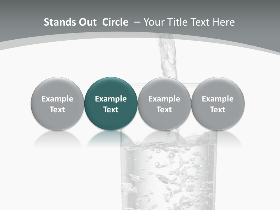 Silver Glass Isolated PowerPoint Template
