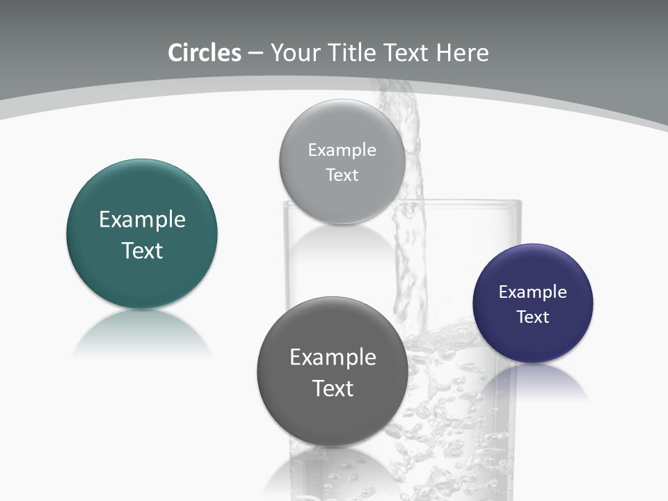 Silver Glass Isolated PowerPoint Template