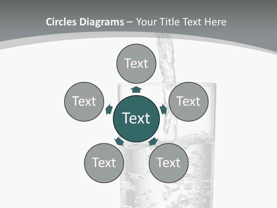 Silver Glass Isolated PowerPoint Template