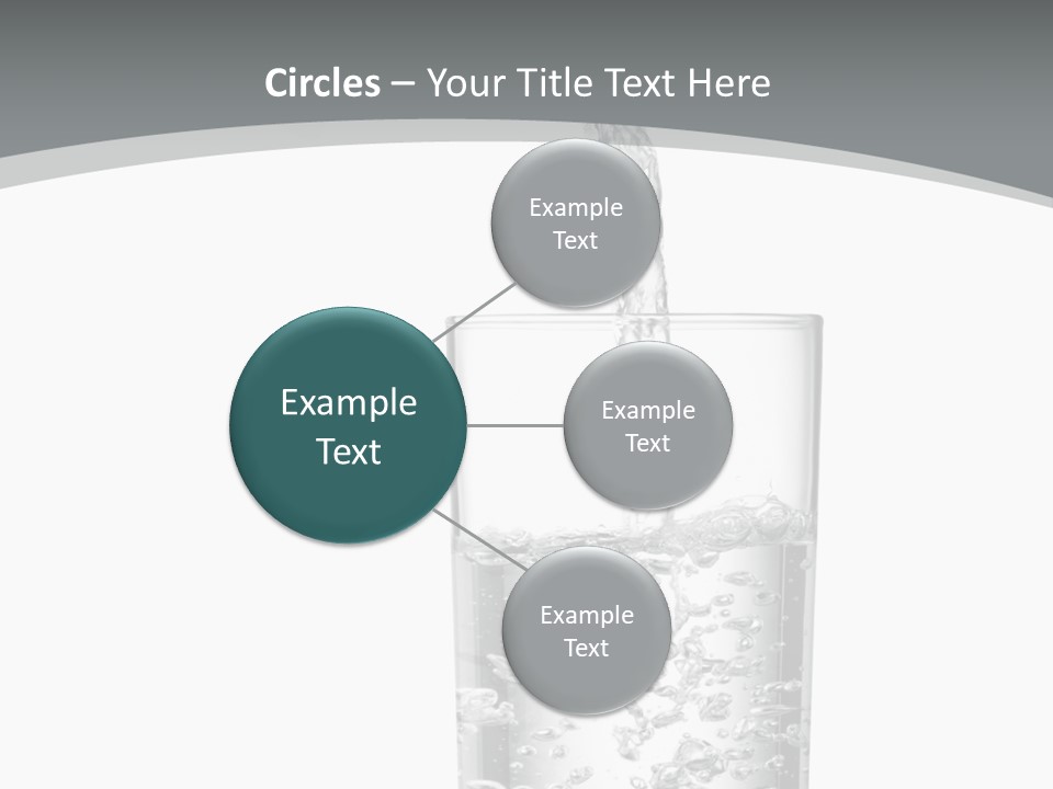 Silver Glass Isolated PowerPoint Template