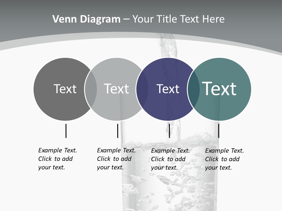 Silver Glass Isolated PowerPoint Template