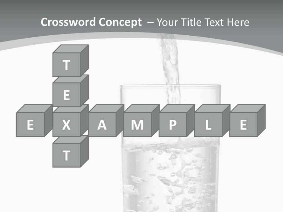 Silver Glass Isolated PowerPoint Template