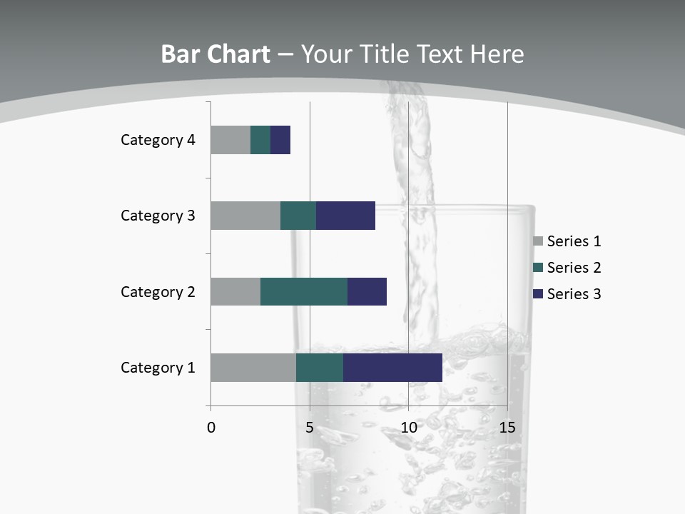 Silver Glass Isolated PowerPoint Template