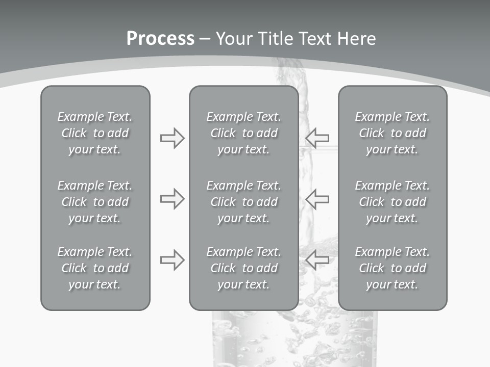 Silver Glass Isolated PowerPoint Template