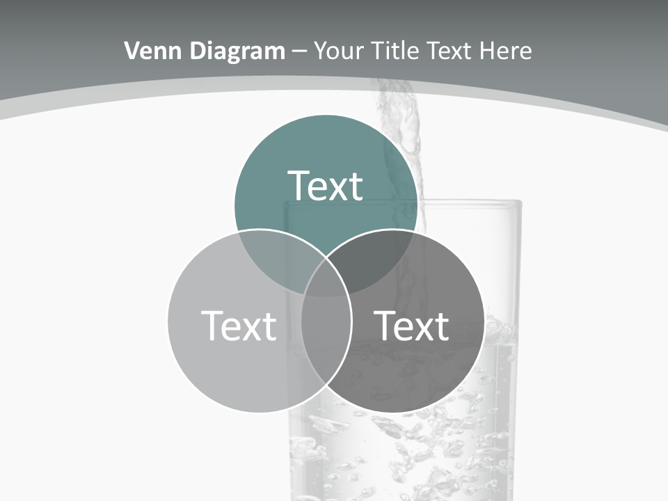 Silver Glass Isolated PowerPoint Template