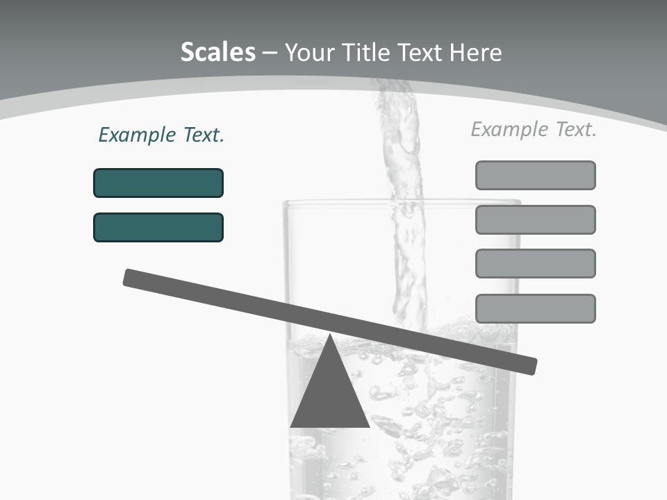 Silver Glass Isolated PowerPoint Template