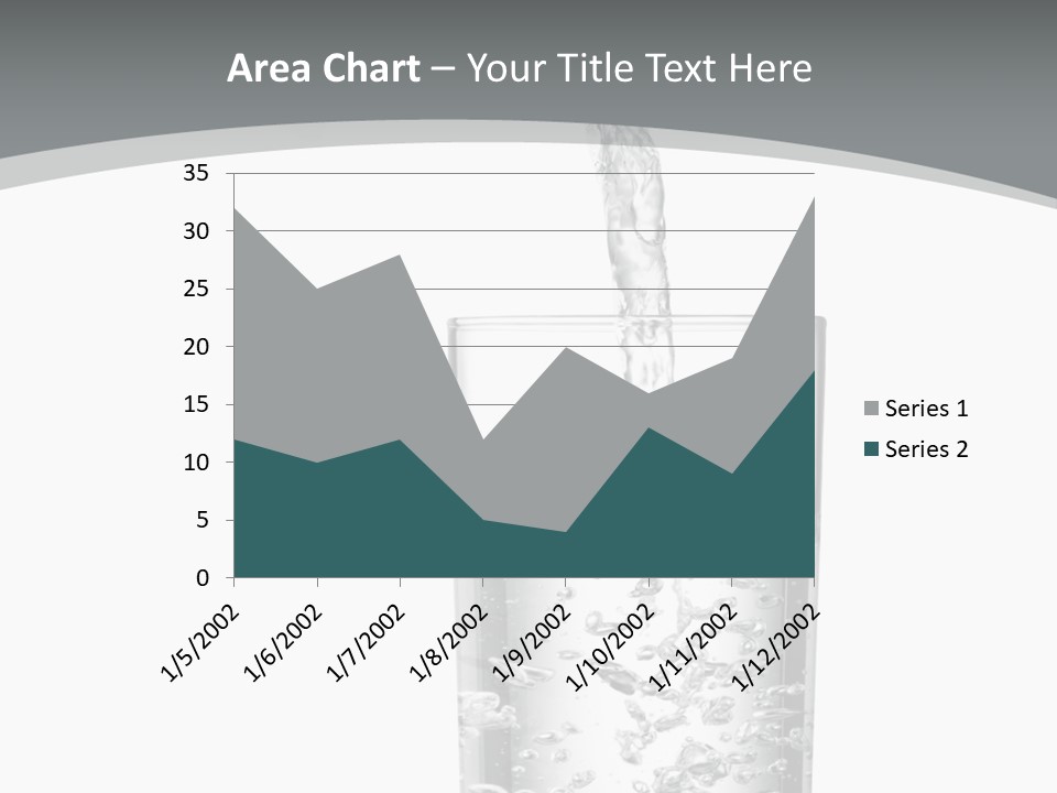 Silver Glass Isolated PowerPoint Template