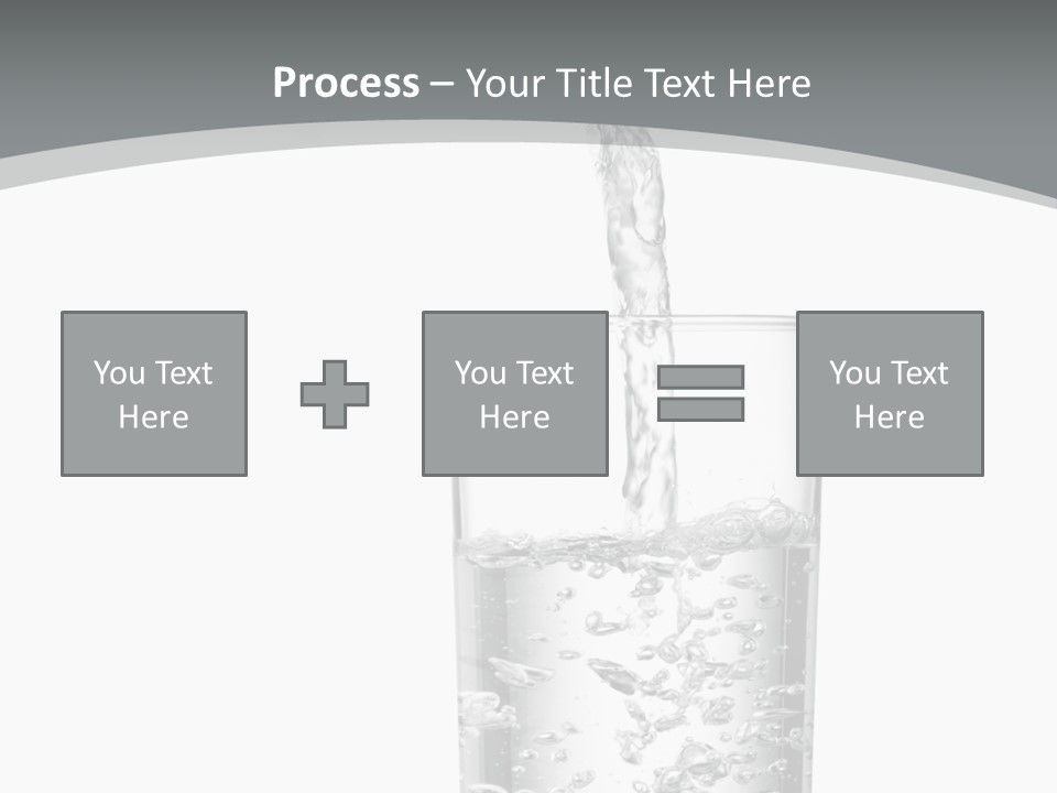 Silver Glass Isolated PowerPoint Template