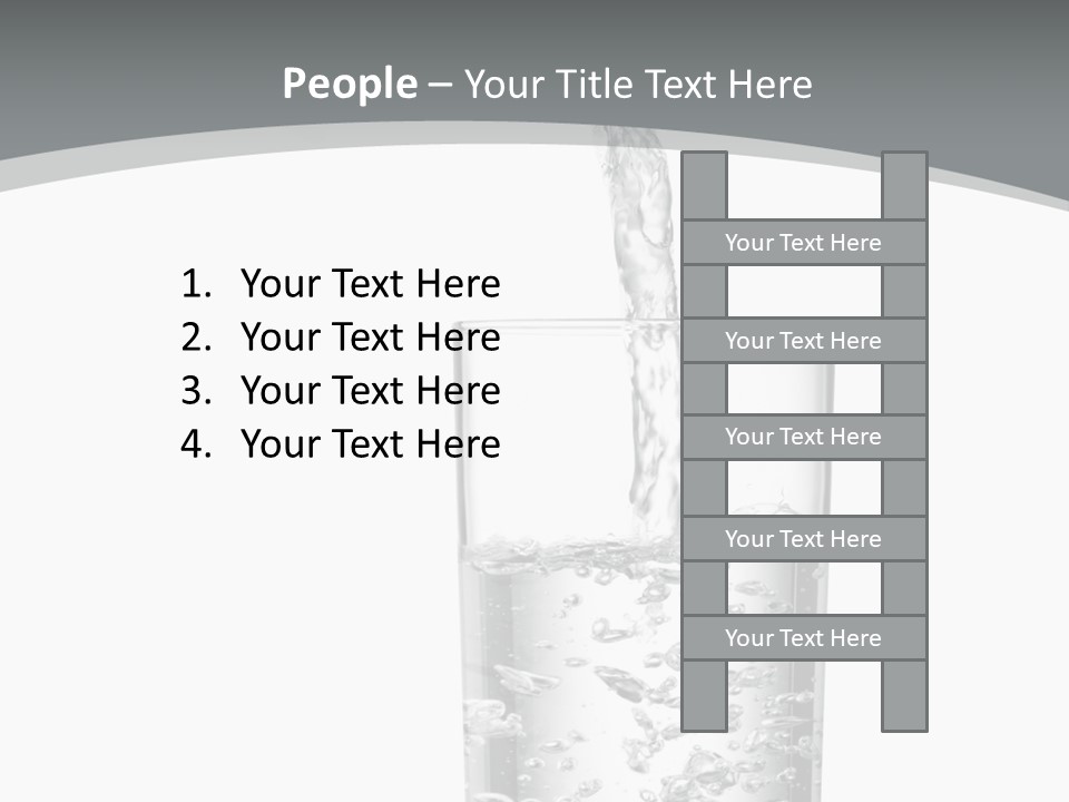 Silver Glass Isolated PowerPoint Template