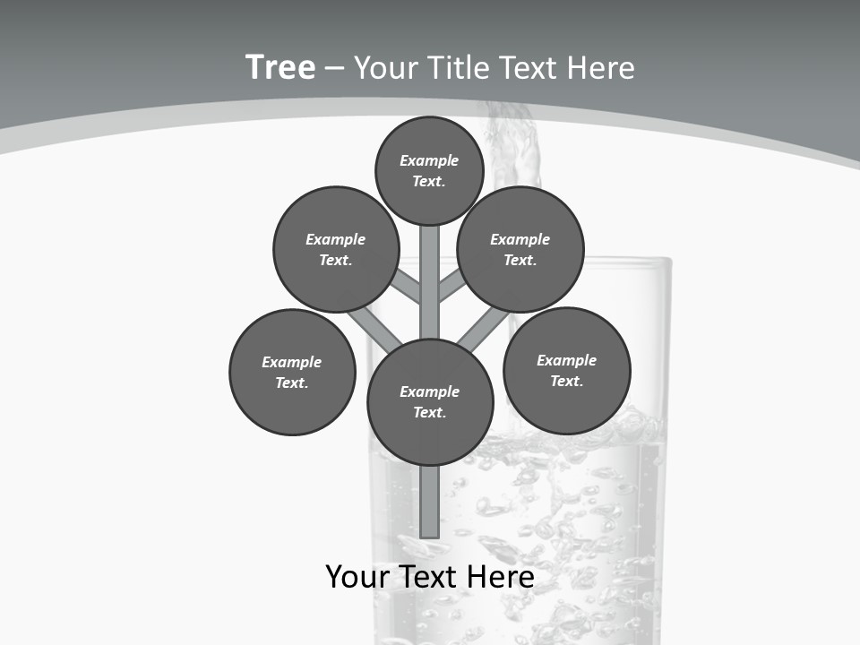 Silver Glass Isolated PowerPoint Template