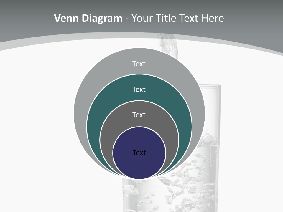 Silver Glass Isolated PowerPoint Template