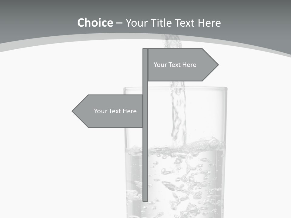 Silver Glass Isolated PowerPoint Template