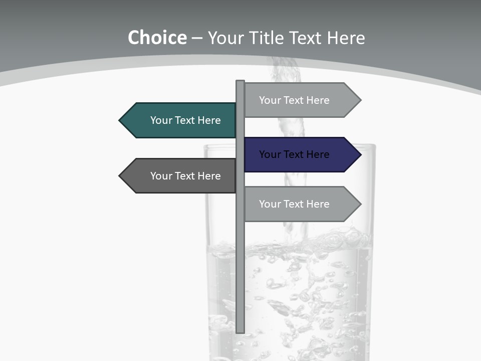 Silver Glass Isolated PowerPoint Template