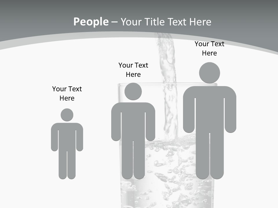 Silver Glass Isolated PowerPoint Template