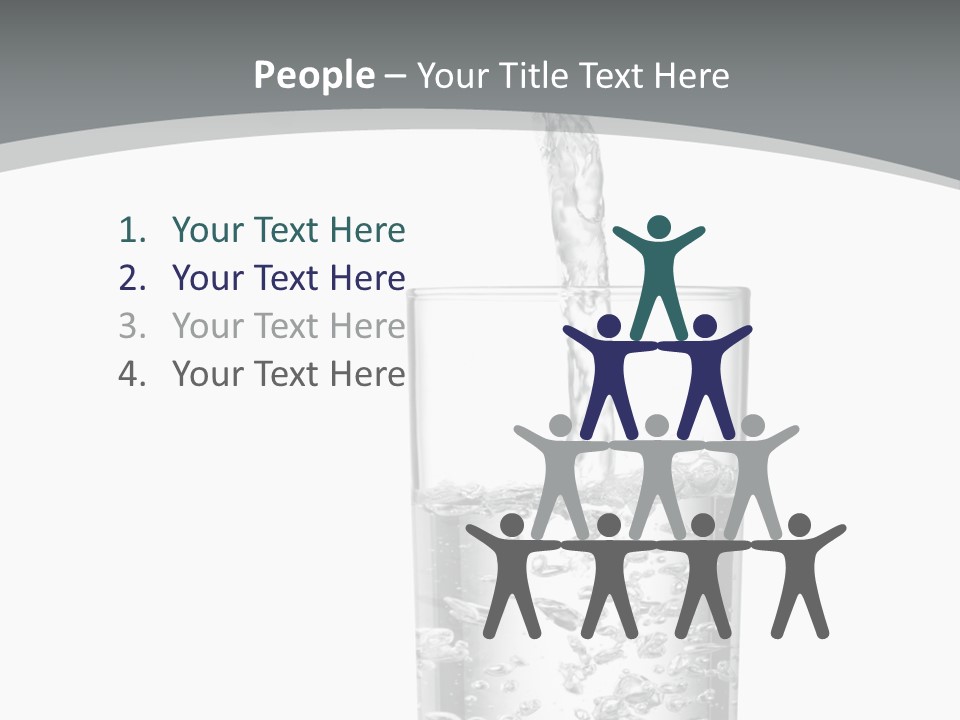 Silver Glass Isolated PowerPoint Template