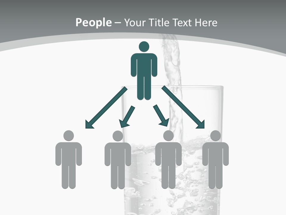 Silver Glass Isolated PowerPoint Template