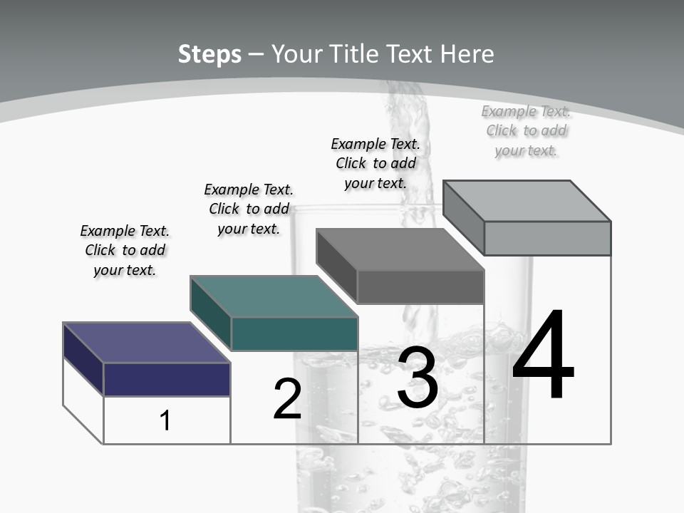 Silver Glass Isolated PowerPoint Template