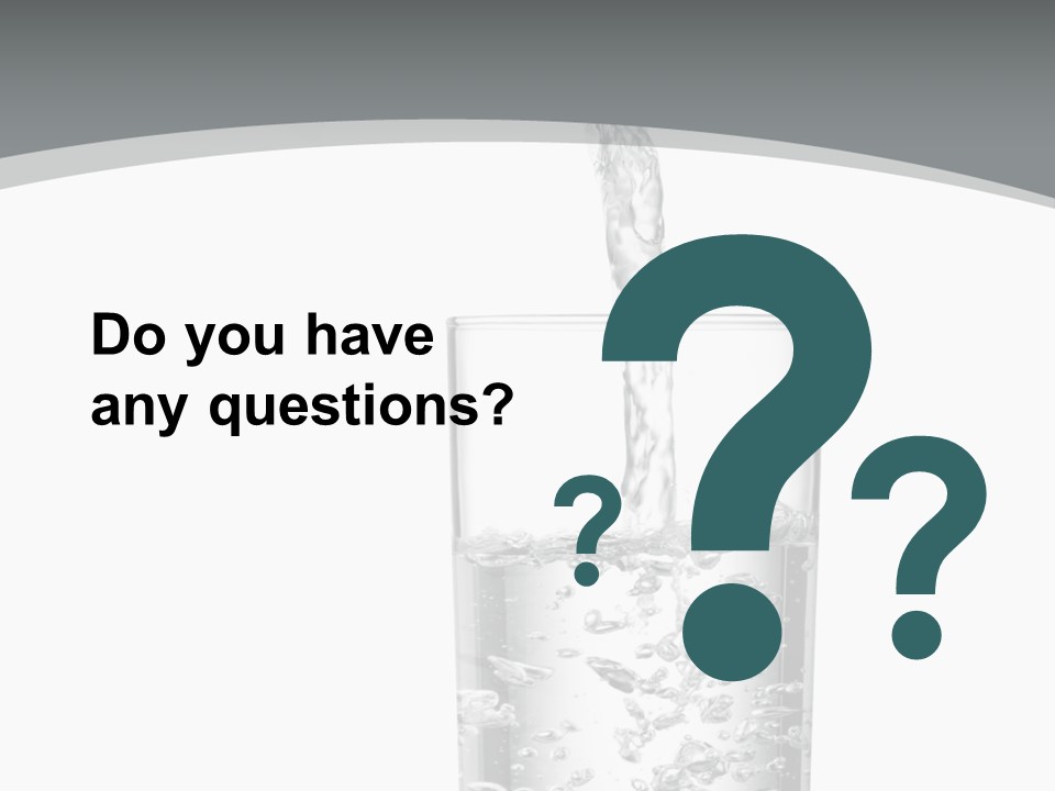 Silver Glass Isolated PowerPoint Template