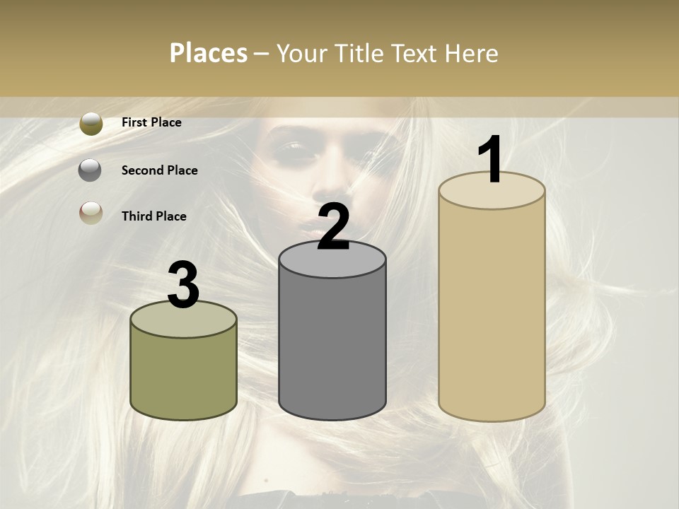 Female Adorable Positive PowerPoint Template