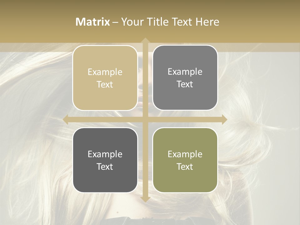 Female Adorable Positive PowerPoint Template