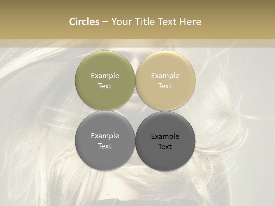 Female Adorable Positive PowerPoint Template