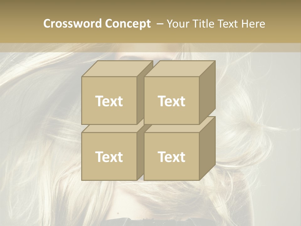 Female Adorable Positive PowerPoint Template