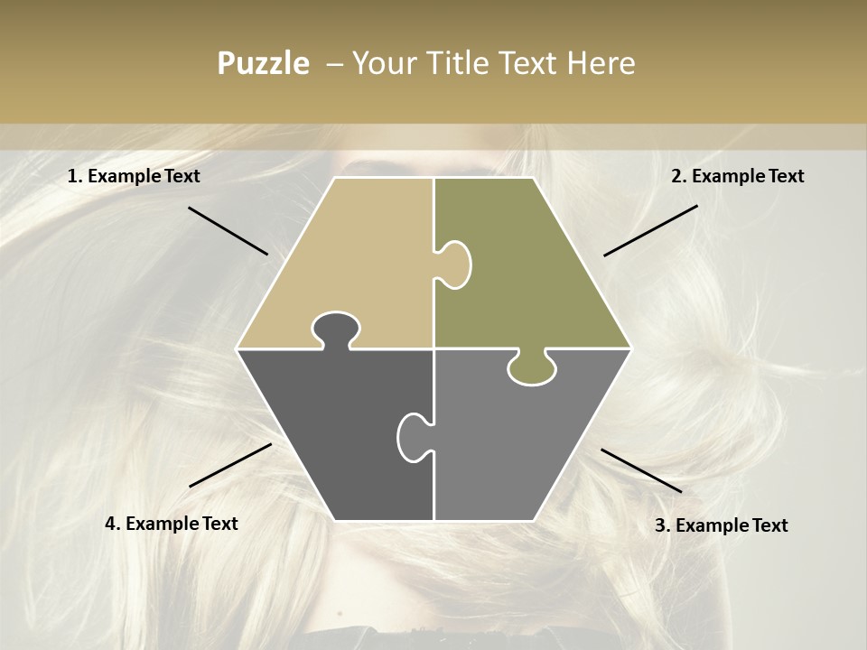 Female Adorable Positive PowerPoint Template