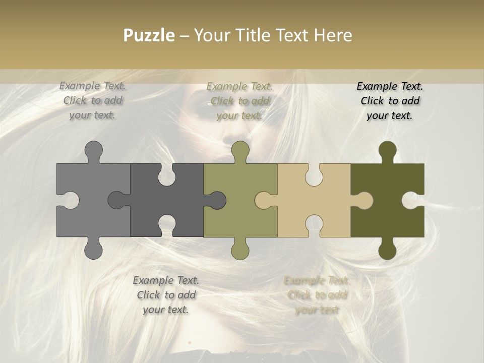 Female Adorable Positive PowerPoint Template