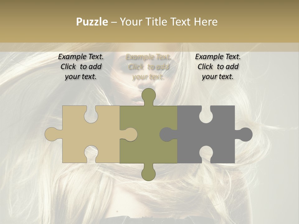 Female Adorable Positive PowerPoint Template