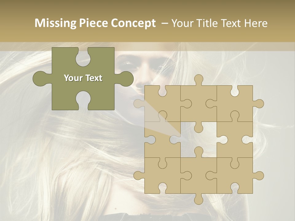 Female Adorable Positive PowerPoint Template