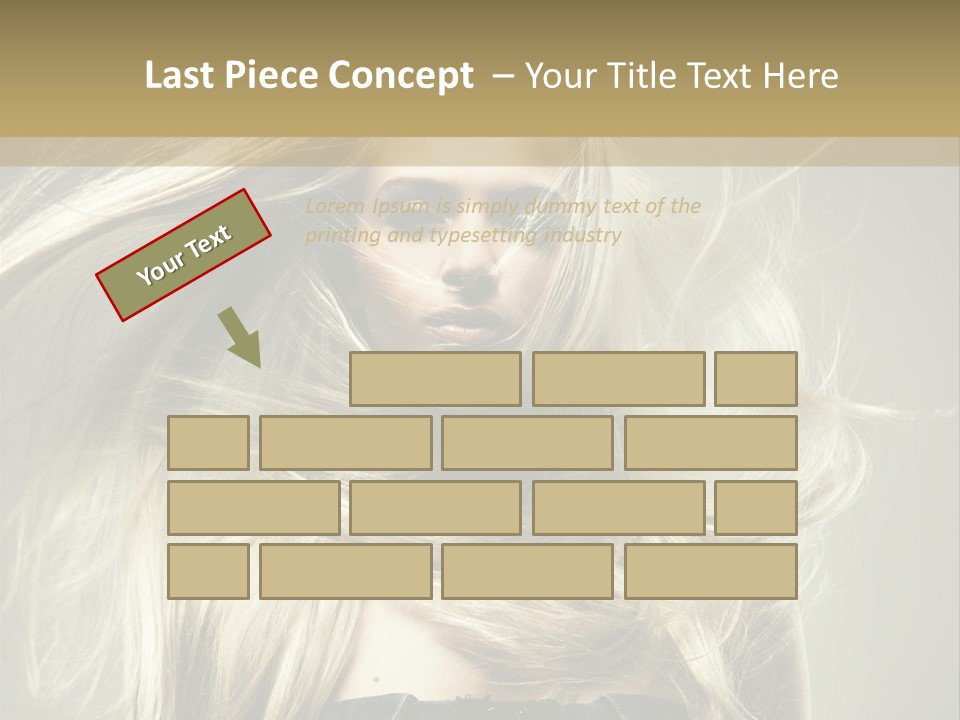 Female Adorable Positive PowerPoint Template