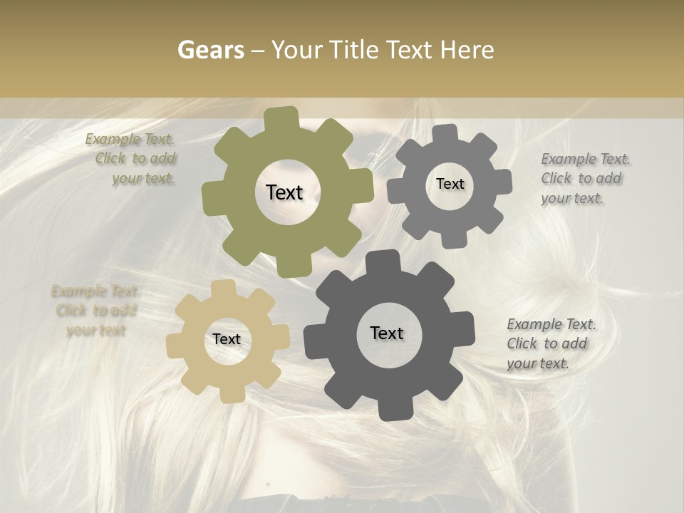 Female Adorable Positive PowerPoint Template