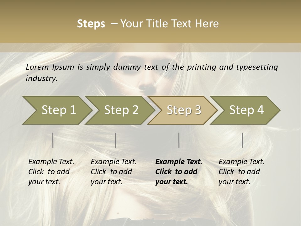 Female Adorable Positive PowerPoint Template