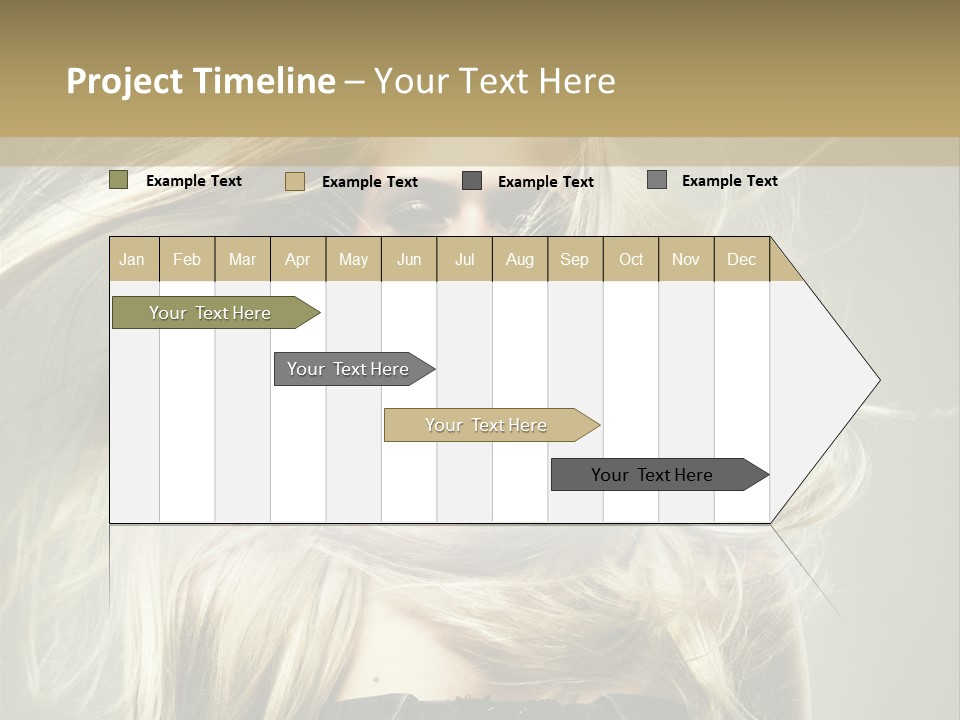Female Adorable Positive PowerPoint Template
