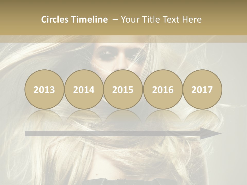 Female Adorable Positive PowerPoint Template